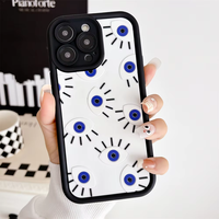 Couverture de téléphone en caoutchouc de forme géométrique de luxe pour iPhone 11/12/13/14/15/16 Pro Max 7/8 Plus X/Xr Max étuis de téléphone portable élégants