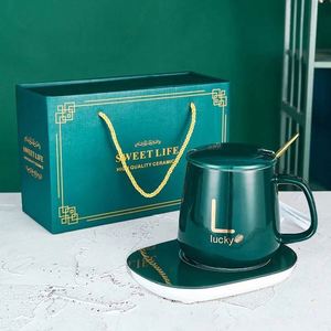 Taza Calentadora de Cerámica con Logotipo Personalizado, Taza Inteligente para Calentar Café a Temperatura Constante, Juego de Regalo en Caja - Product Image 2