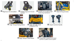 Tête de récolteuse forestière hydraulique XUVOL 500E Max. Diamètre de coupe. 50 cm, attache pour excavatrice de 12 à 15 tonnes, segment de débardage d'arbres - Product Image 6