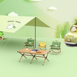 เต็นท์ผ้าใบกันน้ำทรงหกเหลี่ยมแบบพกพาสำหรับ 6-8 คน ยี่ห้อ Sky Canopy Butterfly พร้อมโครงเหล็กสำหรับกันแดดกลางแจ้ง อุปกรณ์ตั้งแคมป์ - Product Image 1