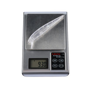 Leurre de pêche méné noir personnalisé <span class=keywords><strong>pas</strong></span> <span class=keywords><strong>cher</strong></span> leurre de pêche au bar d'eau salée blanc non peint - Product Image 6