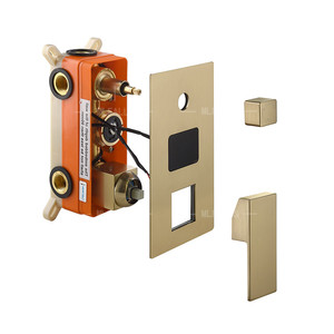 Dima-Juego de ducha LED, cabezal de ducha de cascada, grifo cuadrado termostático de alto flujo - Product Image 4