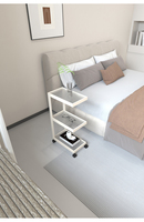 Table de chevet moderne en fer ultra-étroit de 15cm Mini meuble de rangement simple pour chambre à coucher Tables de chevet pour lits d'appartements