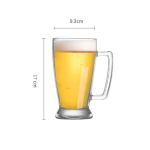 Factory Wholesale Cheap Logo Clear Blown <strong>Beer</strong> Mug <strong>World</strong> Football Wine <strong>Glass</strong> <strong>Cup</strong> <strong>Beer</strong> Set Craft Pilsner <strong>Beer</strong> <strong>Glass</strong> With Handle - Product Image 5