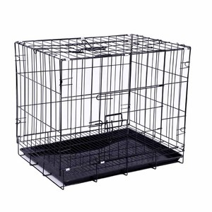 Cage pour chien et chat avec toilette, structure en fer, matériau extra-épais pour chiens et chats de petite/moyenne/grande taille, utilisation intérieure, toutes saisons - Product Image 5