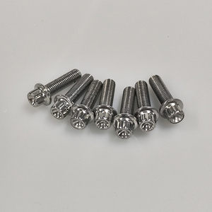 Perno de cubo de rueda de acero al carbono de 12 ángulos M7 * 24 M6 M7 M8 12 superficie de brida de ángulo perno niquelado perno de rueda de 12 puntos - Product Image 2