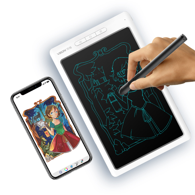 Hot Sale VSON WP9612 Kids Electric LCD Digital Writing Pad Paperless Drawing Memo E Writer Graphics Tablet with USB Interface