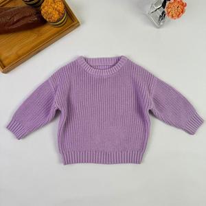 カスタムニット子供冬セーターヴィンテージプルオーバーガールズボーイズ長袖ルーズトップベビーコットンセーター - Product Image 2