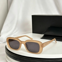 Lunettes de soleil unisexes en PC, monture carrée personnalisable, verres colorés de luxe, protection UV400, pour l'extérieur et la plage