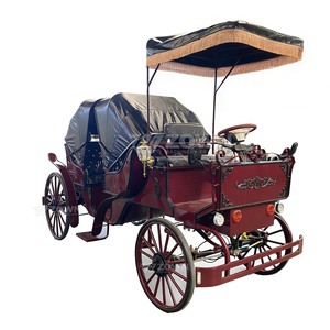 Factory-Direct Sales Sightseeing Tourism Horse Carriage Vintage Victoria Horse Drawn Buggy <b>Professional</b> <b>Light</b> Weight Customized - Product Image 2