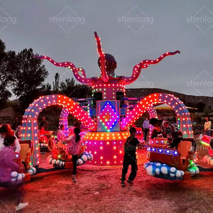 Paseo de pulpo giratorio grande de 40 asientos para parque de atracciones al aire libre-fibra de vidrio gruesa + acero grueso - Product Image 1