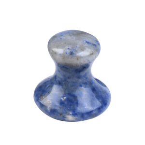 Blue Spot Stone Gua Sha Grattoir pour le <span class=keywords><strong>visage</strong></span> et le corps Grattoir d'<span class=keywords><strong>acupuncture</strong></span> Outil de beauté-Jade Mushroom Guasha pour le massage du <span class=keywords><strong>visage</strong></span> et du corps - Product Image 3
