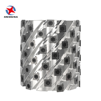 Tête de coupe hélicoïdale à lames équilibrées, sans bavures, pour inserts indexables en carbure de tungstène, 40mm-150mm