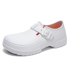 Sabots de travail unisexes imperméables, à boucle réglable, antidérapants, à bout fermé, chaussures de sécurité pour hôpital - Product Image 5