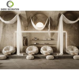 Ideas de decoración modernas para salones de belleza, muebles de barbería de lujo personalizados, mesa de manicura para salones de belleza. - Product Image 4