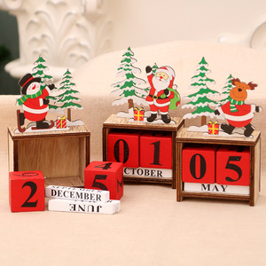 New Christmas decoration, wooden creative <b>calendar</b>, home decor item, <b>calendar</b>, children's DIY gift. - Product Image 2