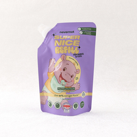 Pochette Doypack avec bouchon pour gel lavant pour bébé et savon moussant pour enfants 250 ml, sac de recharge anti-fuite, impression en héliogravure, respectueux de l'environnement