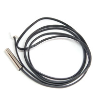 Sensor Suhu Termistor NTC 1M, Kabel Probe Tahan Air 10K 1% 3950 Hitam