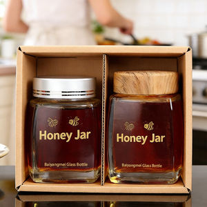 <span class=keywords><strong>Pot</strong></span> en Verre Épais <span class=keywords><strong>Vide</strong></span> Scellé pour Miel, <span class=keywords><strong>Confiture</strong></span>, Beurre, Beurre de Cacahuète et Gelée, de 50 ml <span class=keywords><strong>à</strong></span> 750 ml - Product Image 2