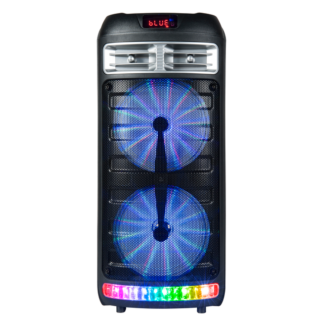 Portable Party Speaker with Built-in Lights