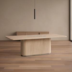 French Antique <strong>Rustic</strong> Solid Oak Wood <strong>Dining</strong> <strong>Table</strong> Durable Handmade Farmhouse for Hotel/Villa Use Assembly Required - Product Image 2