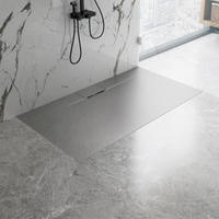 Receveur de douche portable en surface solide pour salle de bain, style salle d'eau européenne