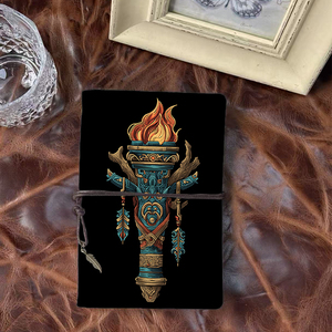 Giấy dày A6 notepad tuyệt vời cho các tính toán tài chính kế toán và hồ sơ giao dịch với phong cách bộ lạc trang trí công phu để - Product Image 1