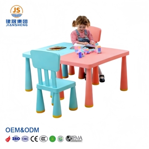 Juego de Mesa y Silla de Plástico Moderno para Niños en Edad Preescolar, Fácil de Montar, para Uso en Interiores del Hogar y <span class=keywords><strong>Guardería</strong></span> - Product Image 3