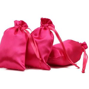 Sac de voyage personnalisé en satin de soie recyclable 20*30cm avec cordon de serrage pour l'emballage et le rangement de perruques, chaussures, sacs à main, et comme sac anti-poussière - Product Image 5