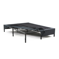 Rondure GB01 Lit Ghost Moderne Tout en Un Base de Lit en Métal Confortable Fond de Lit en Métal Noir