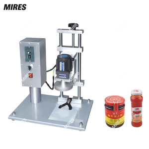 Máquina tapadora de bloqueo de tapa de botella de PET de tornillo de cabeza única semiautomática de escritorio de acero inoxidable para tapa de plástico Metal - Product Image 1