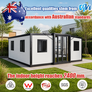 บ้านสำเร็จรูปแบบโมดูลาร์ขนาด 20 ฟุต 40 ฟุต สไตล์ Granny Flat จากออสเตรเลีย 2 3 4 ห้องนอน พร้อมระบบ WaterMark บ้านคอนเทนเนอร์แบบขยายได้ - Product Image 1