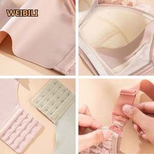 Tallas grandes de EE. UU. 36 38 40 42 44DE Copa Venta al por mayor Copa de látex cómoda Pecho grande Mujeres embarazadas Sujetador de lactancia de maternidad de encaje - Product Image 4