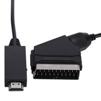 Convertidor HDM1 a Scart de 1 m, Convertidor HDTV de Alta Definición de 1080P con Cubierta de PVC y Blindaje Trenzado para Cámara y Ordenador