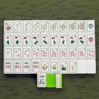 Set Mahjong Tema Golf Amerika 2026, 160 Buah, 2 Lapis Akrilik, Ubin Mahjong Bermotif Tongkat Golf dengan Ukiran Khusus