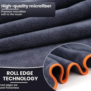 Meilleure vente : Chiffon de nettoyage et de séchage pour voiture en microfibre à boucles torsadées 600 GSM, serviette de detailing automobile, articles en gros - Product Image 3