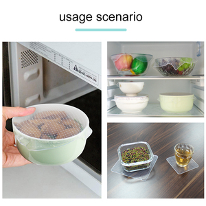 Set di involucro alimentare in silicone riutilizzabile pellicola estensibile per uso alimentare da <span class=keywords><strong>cucina</strong></span> - Product Image 5