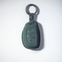 Étui de protection en cuir suédé de luxe pour clé de voiture Hyundai, accessoire de clé de voiture E-Tro tendance, vente chaude