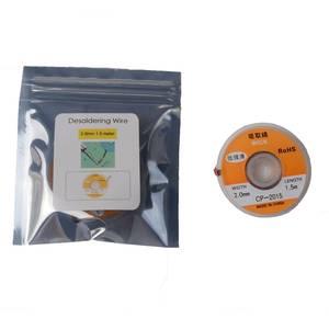 2.0mm 1.5M ruban tressé à dessouder cuivre <span class=keywords><strong>soudure</strong></span> dissolvant de <span class=keywords><strong>soudure</strong></span> fil CP-2015 <span class=keywords><strong>soudure</strong></span> mèche étain plomb cordon <span class=keywords><strong>Flux</strong></span> - Product Image 1