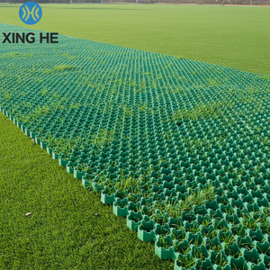 Dalles hexagonales en plastique emboîtables vert-noir, grille alvéolée pour allée, aménagement paysager, gazon et drainage - Product Image 2