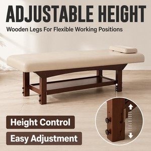 Base <span class=keywords><strong>en</strong></span> <span class=keywords><strong>bois</strong></span> <span class=keywords><strong>massif</strong></span> Portable Full Body SPA Lit Tables <span class=keywords><strong>de</strong></span> <span class=keywords><strong>massage</strong></span> <span class=keywords><strong>de</strong></span> style chinois pour le traitement des ventouses pour le salon Chambre à coucher Hôtel - Product Image 4