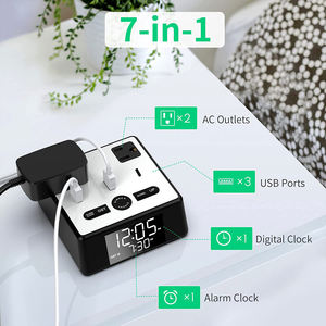 DC06 nouveau hub USB snooze prise de sortie réveil numérique - Product Image 5