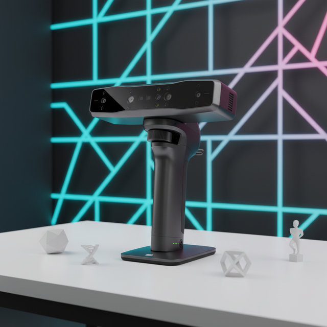 3D Scanner Otter Lite-Wireless Scanning Outdoor Support 0.05mm Precision 120-1200mm Working Distance 405g Lightweight