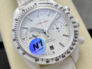 Top qualité mécanique plongeur étanche 44mm N1 usine 9300 mouvement blanc boîtier en céramique multi-fonction Chrono montre - Product Image 2