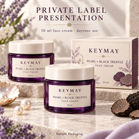 Crème Visage Perle de Truffe Noire Acide Hyaluronique Hydratante Anti-rides Crème Faciale Marque Privée OEM ODM Soins de la Peau