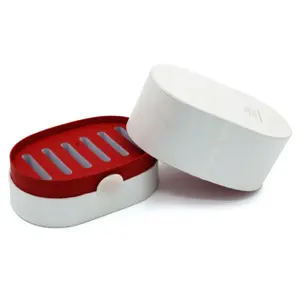 Scatola di imballaggio cosmetico ovale personalizzata per la cura della pelle lozione siero forma ellittica olio essenziale scatola di imballaggio