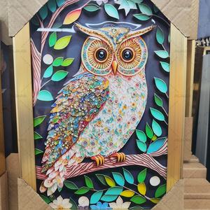 Pinturas Decorativas de Animales en 3D para Sala de Estar, Cuadros de Madera para Porche, Decoración de Pared para el Hogar, Pintura de Caballo en Porcelana de Cristal con LED, Venta al Por Mayor Personalizada - Product Image 5