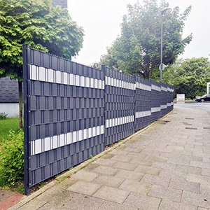 Clôture de jardin en PVC anti-UV et à <span class=keywords><strong>installer</strong></span> soi-même, bande de protection de 19 cm * 35 m avec 20 clips, ruban de protection de la vie privée, bande de protection en PVC, clôture de jardin - Product Image 6