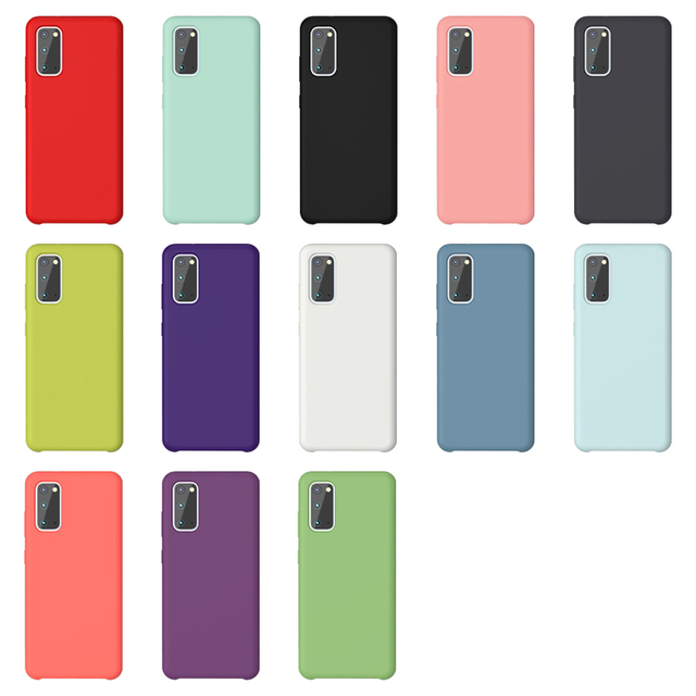 Saiboro Silicone Liquid Full Cover Phone Case for samsung S20/ultra Mobile Accessories for samsung S20 Plus
