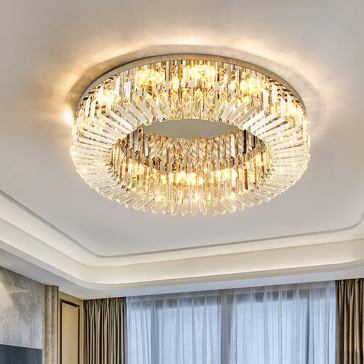 Contemporary Warm Luxury Trend Advanced Crystal Chandelier Lighting for Living&dining Room Mall Corridor Ceiling Lamp